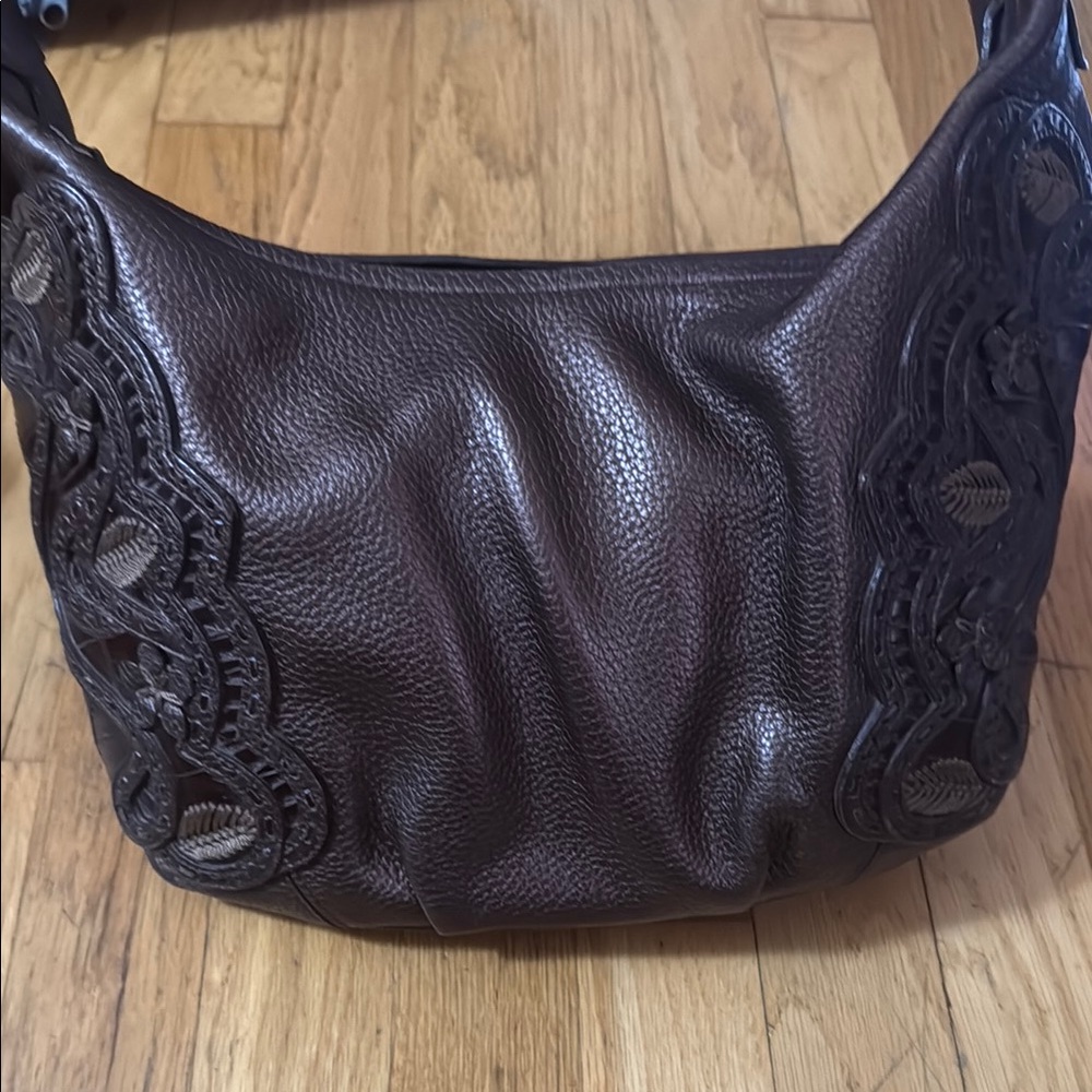 Brighton Elegant Brown Leather Shoulder Bag